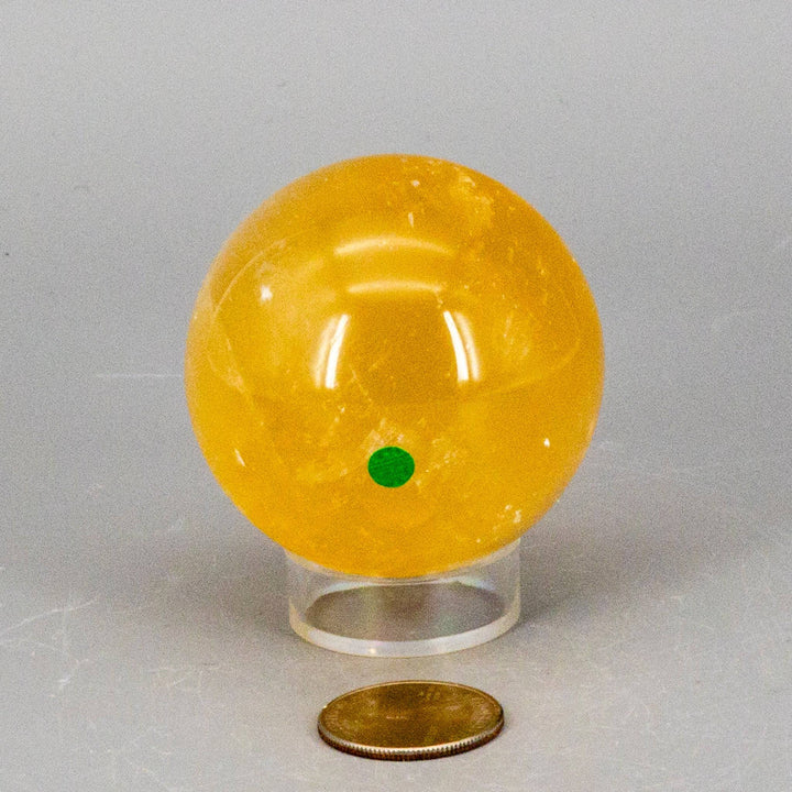 Honey Calcite Sphere 56mm, Warm Empowering Crystal-Spheres-Crystal Destiny-Honey Calcite-260g - 56mm Diameter-Crystal Destiny