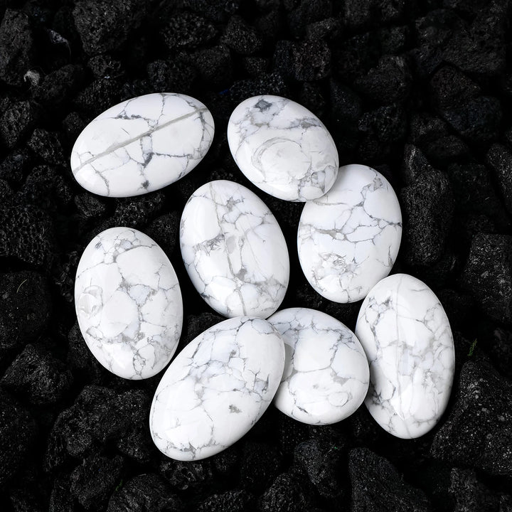 Howlite Palm Stone