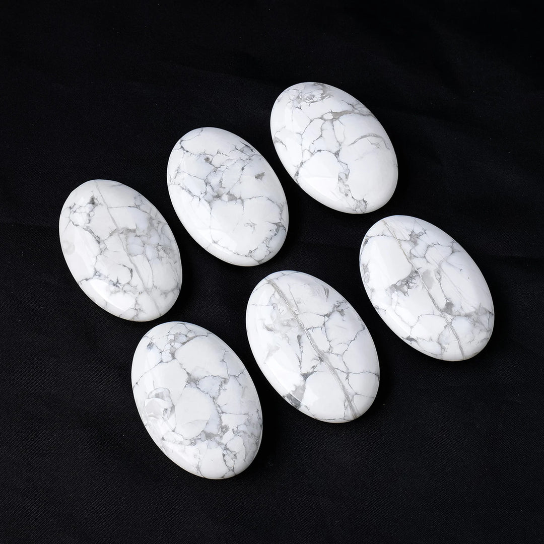 Howlite Palm Stone