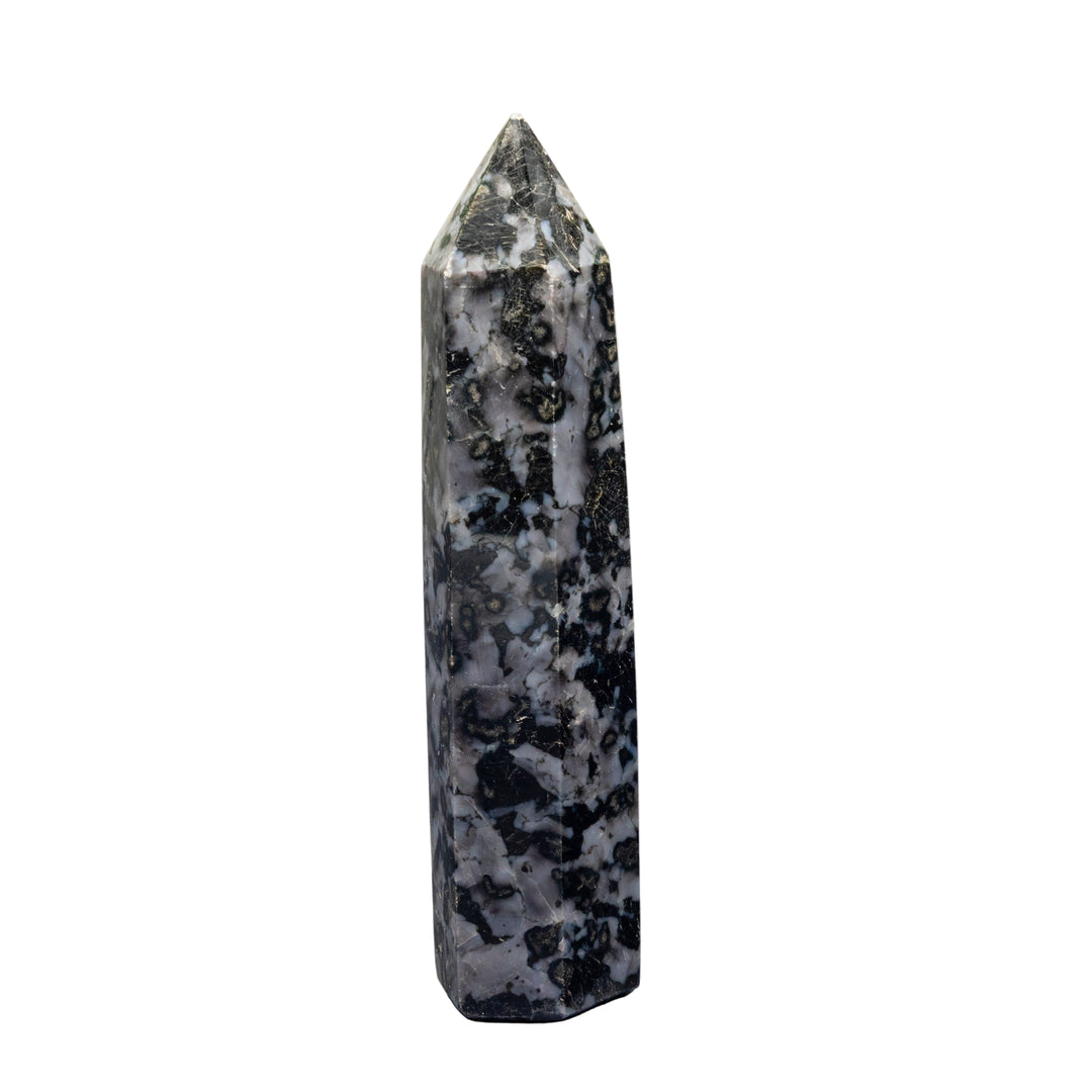 Indigo Gabbro Tower-Towers-Crystal Destiny-Indigo Gabbro-250g - 5.50"H-Crystal Destiny