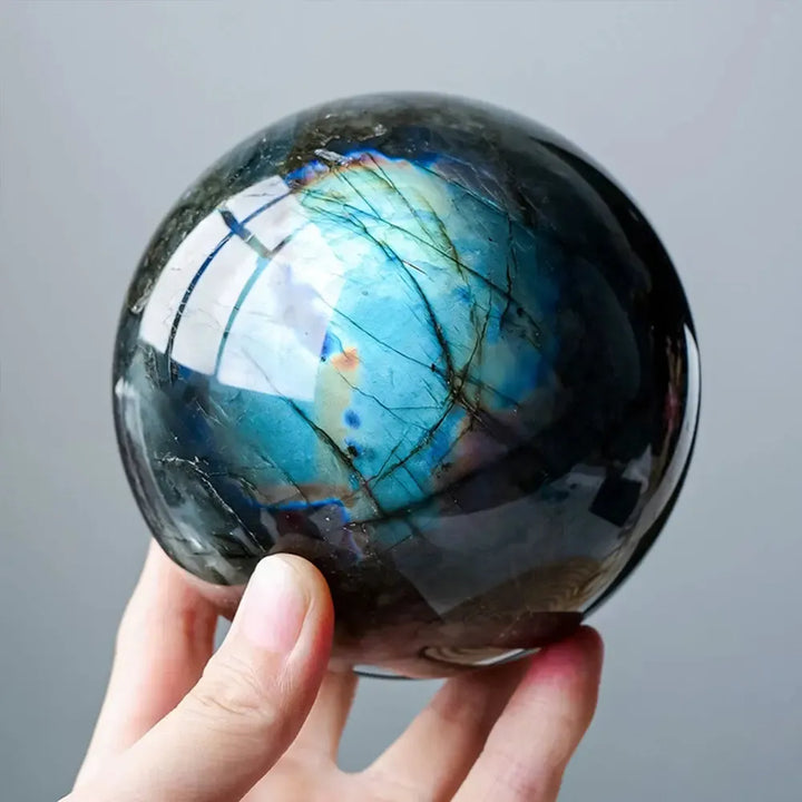 Labradorite Crystal Sphere-Spheres-Ali-Labradorite-40-50mm-Crystal Destiny