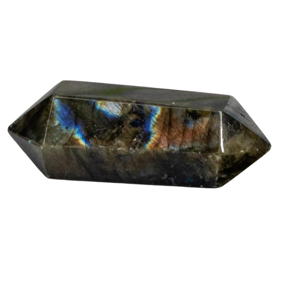 Labradorite Double Point-Points-Crystal Destiny-Labradorite-56g - 2.75"L x 1.00"W-Crystal Destiny