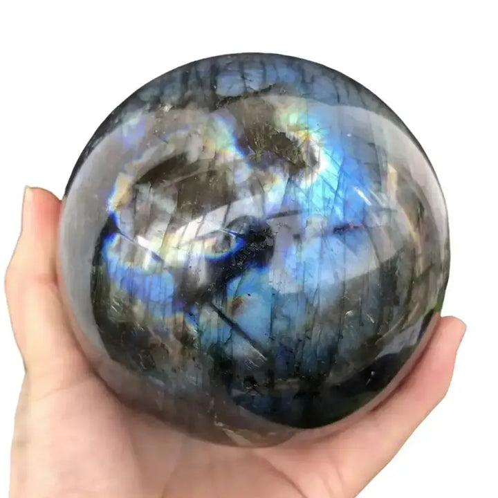 Labradorite Polished Crystal Sphere-Spheres-Ali-Labradorite-40-50mm-Crystal Destiny