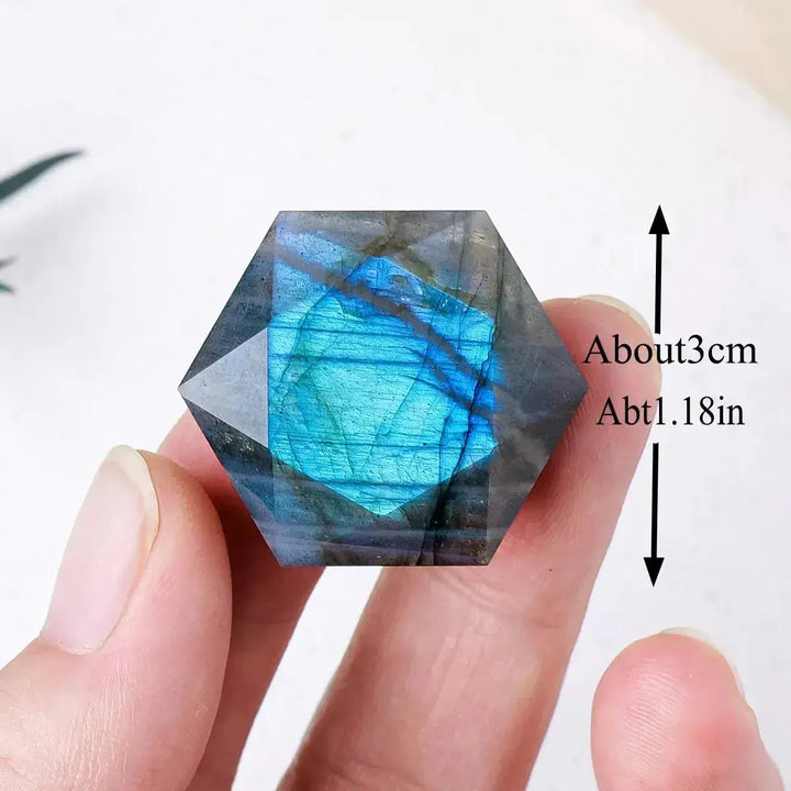 Labradorite Six-Pointed Star Crystal-Palm Stones-Ali-Labradorite-30mm-Crystal Destiny