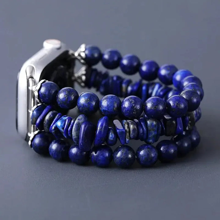 Lapis Lazuli Apple iWatch Band 38-49mm Bohemian Stone-Bands-Ali-Lapis Lazuli-Large-Apple 42-49MM Plate-Crystal Destiny