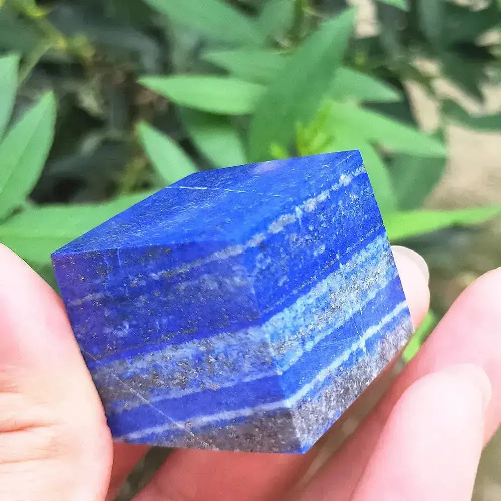 Lapis Lazuli Crystal Cube Paperweight-Cubes-Ali-Lapis Lazuli-~50mm-Crystal Destiny
