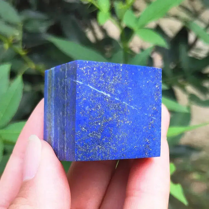 Lapis Lazuli Crystal Cube Paperweight-Cubes-Ali-Lapis Lazuli-~50mm-Crystal Destiny