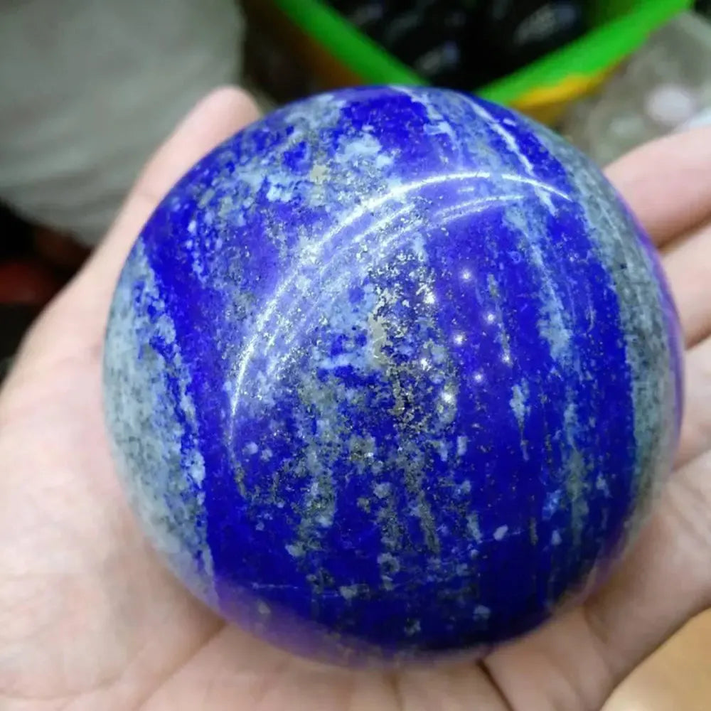 Lapis Lazuli Crystal Sphere-Spheres-Crystal Destiny-Lapis Lazuli-Diameter 60-70mm-Crystal Destiny