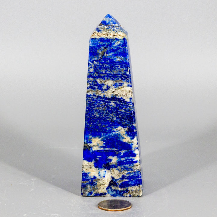 Lapis Lazuli Obelisk Tower - Large-Towers-Crystal Destiny-Lapis Lazuli-486g - 5.25"H x 1.75"W-Crystal Destiny