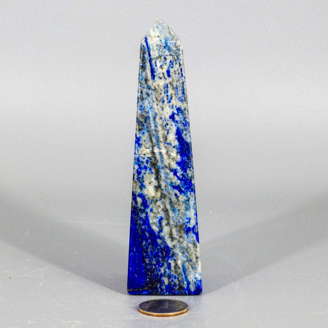 Lapis Lazuli Obelisk Tower - Large-Towers-Crystal Destiny-Lapis Lazuli-486g - 5.25"H x 1.75"W-Crystal Destiny