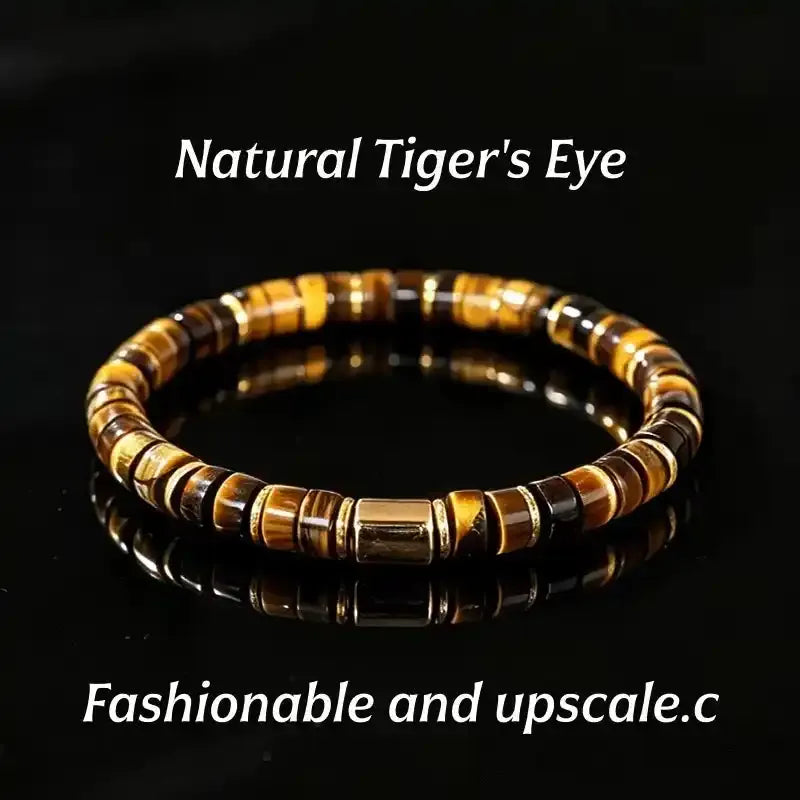 Lapis Lazuli or Tiger's Eye Bead Bracelet