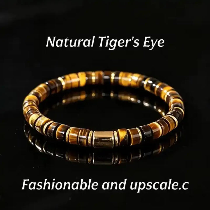 Lapis Lazuli or Tiger's Eye Bead Bracelet