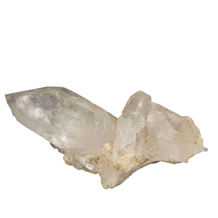 Large Clear Quartz Point Cluster, radiating amplifying, clarifying energy from multiple natural terminations.
