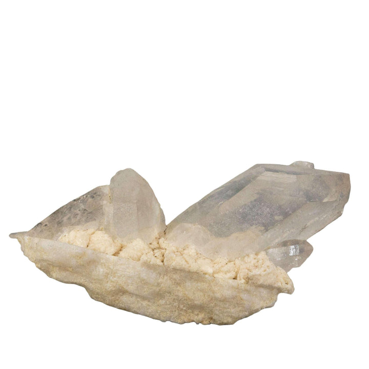 Large Clear Quartz Point Cluster radiating amplifying, clarifying energy from multiple natural terminations.