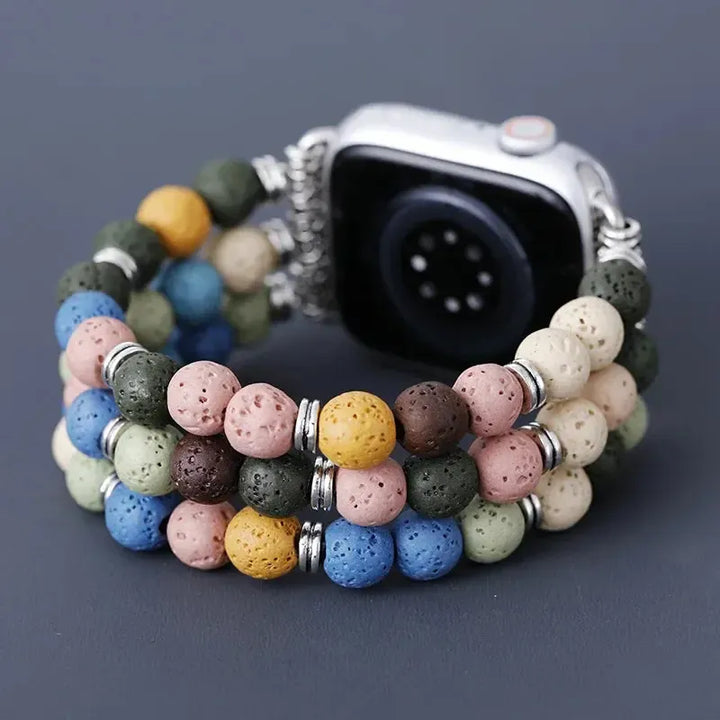 Lava Stone Apple iWatch Band-Bands-Ali-Lava Stone-Large-Apple 42-45MM Plate-Crystal Destiny