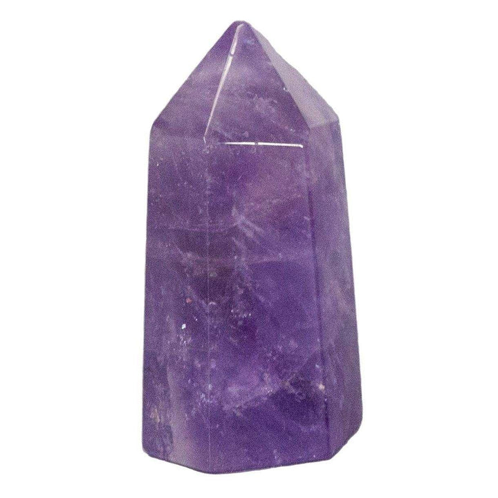 Pale violet Lavender Amethyst Tower, 2.25" tall, precisely cut point for spiritual work and energy direction.