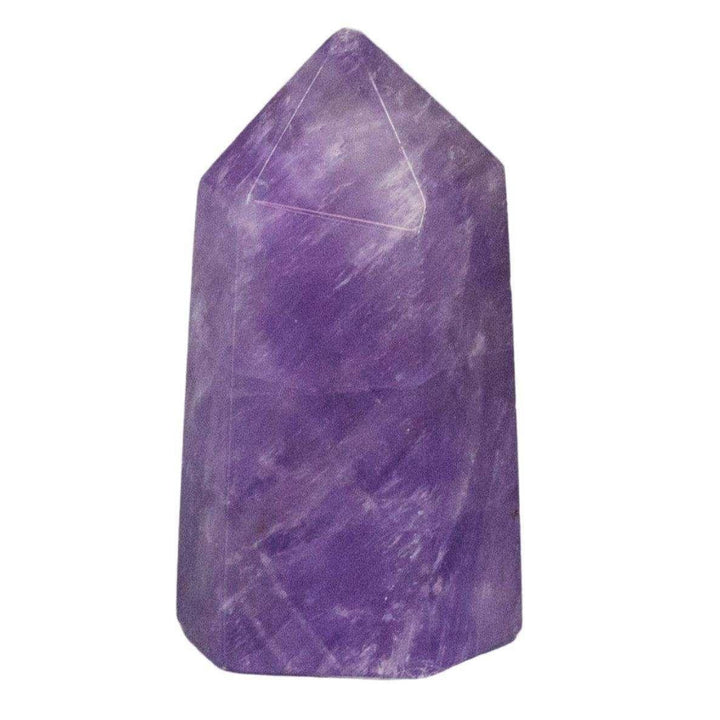 Lavender Amethyst Tower, a pale, cool violet quartz point for spiritual work, 2.25" tall.