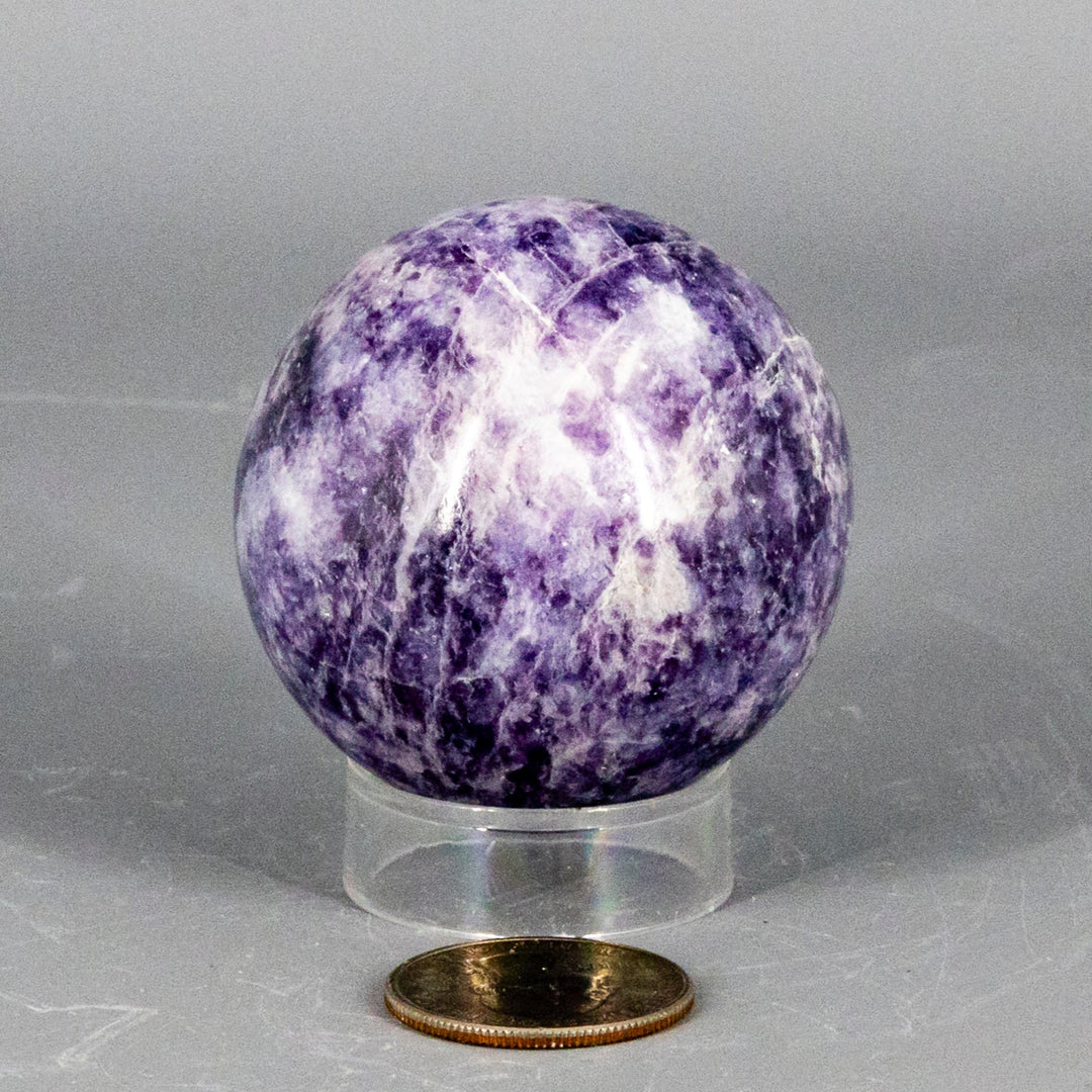 Lepidolite Sphere 55mm-Spheres-Crystal Destiny-Lepidolite-190g - 51mm Diameter-Crystal Destiny