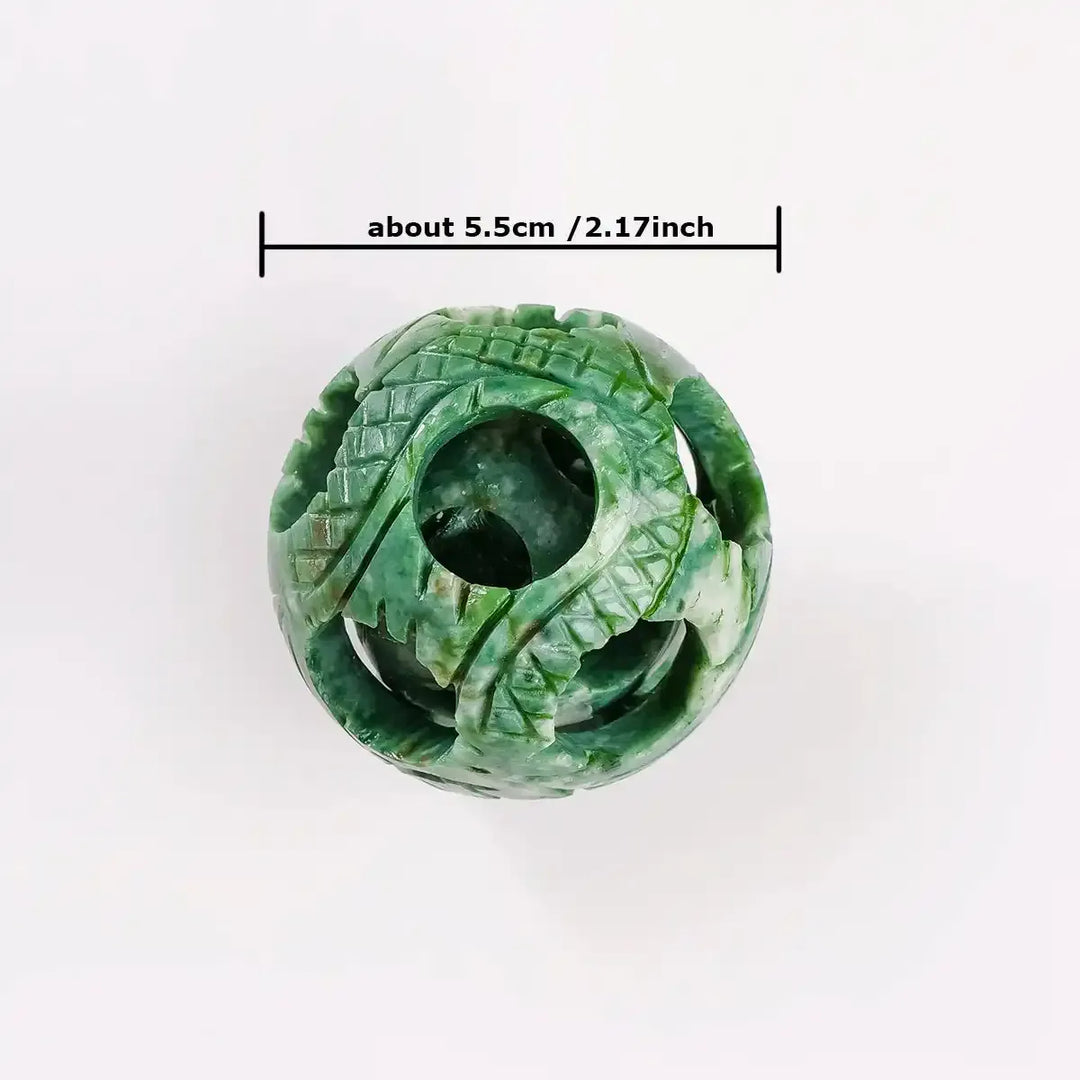 Lushan Jade Openwork 3 in 1 Sphere