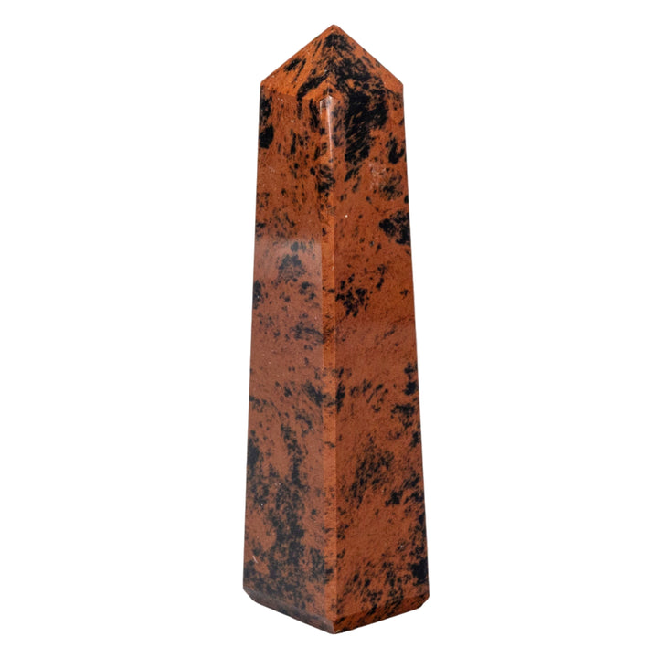 Mahogany Obsidian Tower-Towers-Crystal Destiny-Mahogany Obsidian-190g - 4.75"h x 1.25"w-Crystal Destiny