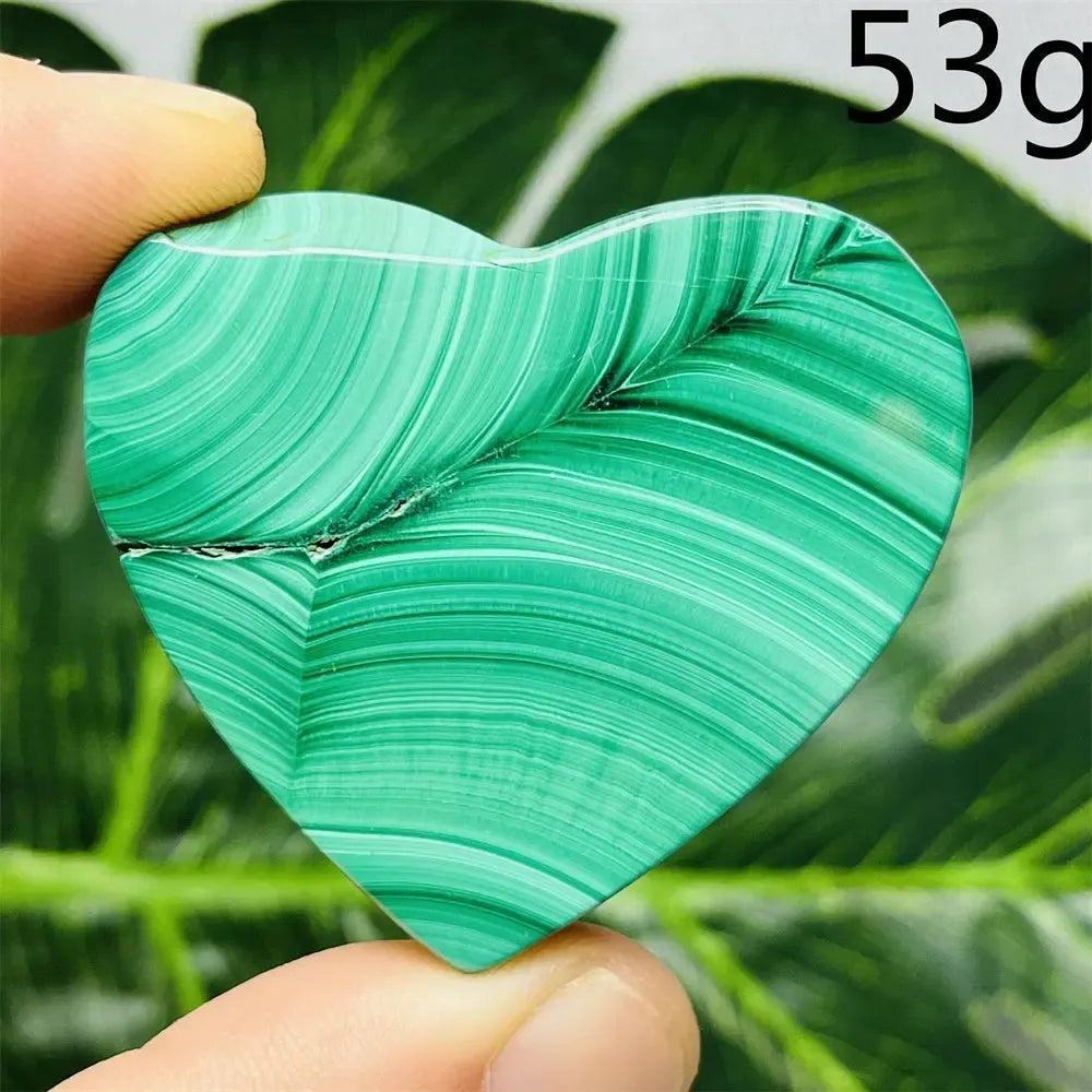 Malachite Crystal Heart
