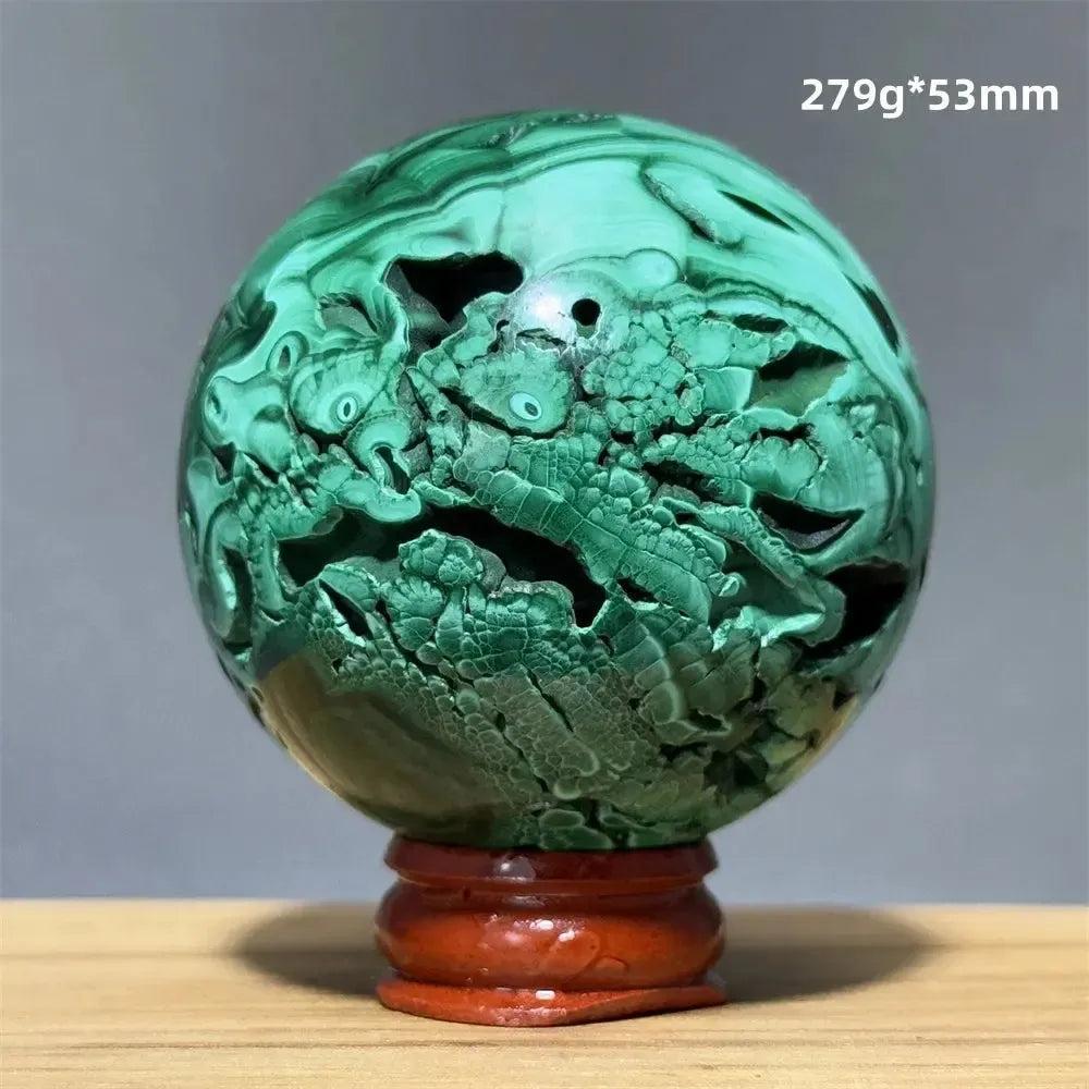 Malachite Sphere | Hand Polished Crystal Ball