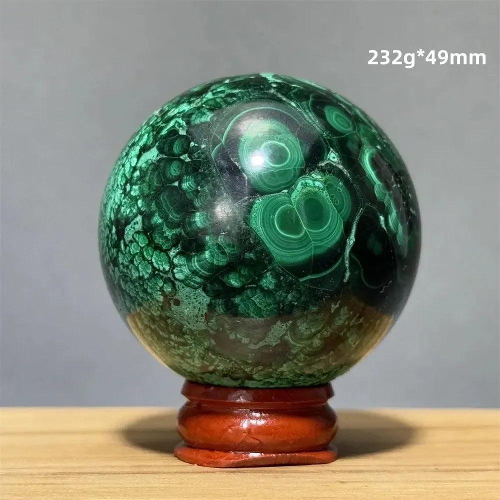 Malachite Sphere | Hand Polished Crystal Ball