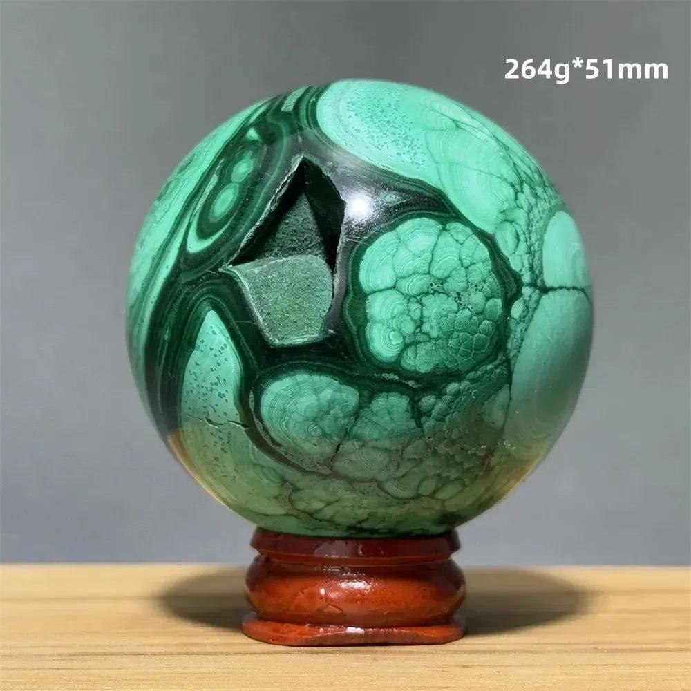 Malachite Sphere | Hand Polished Crystal Ball