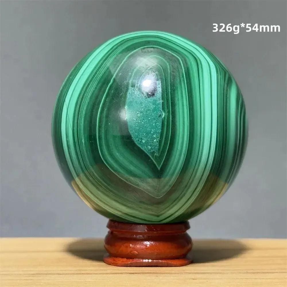 Malachite Sphere | Hand Polished Crystal Ball