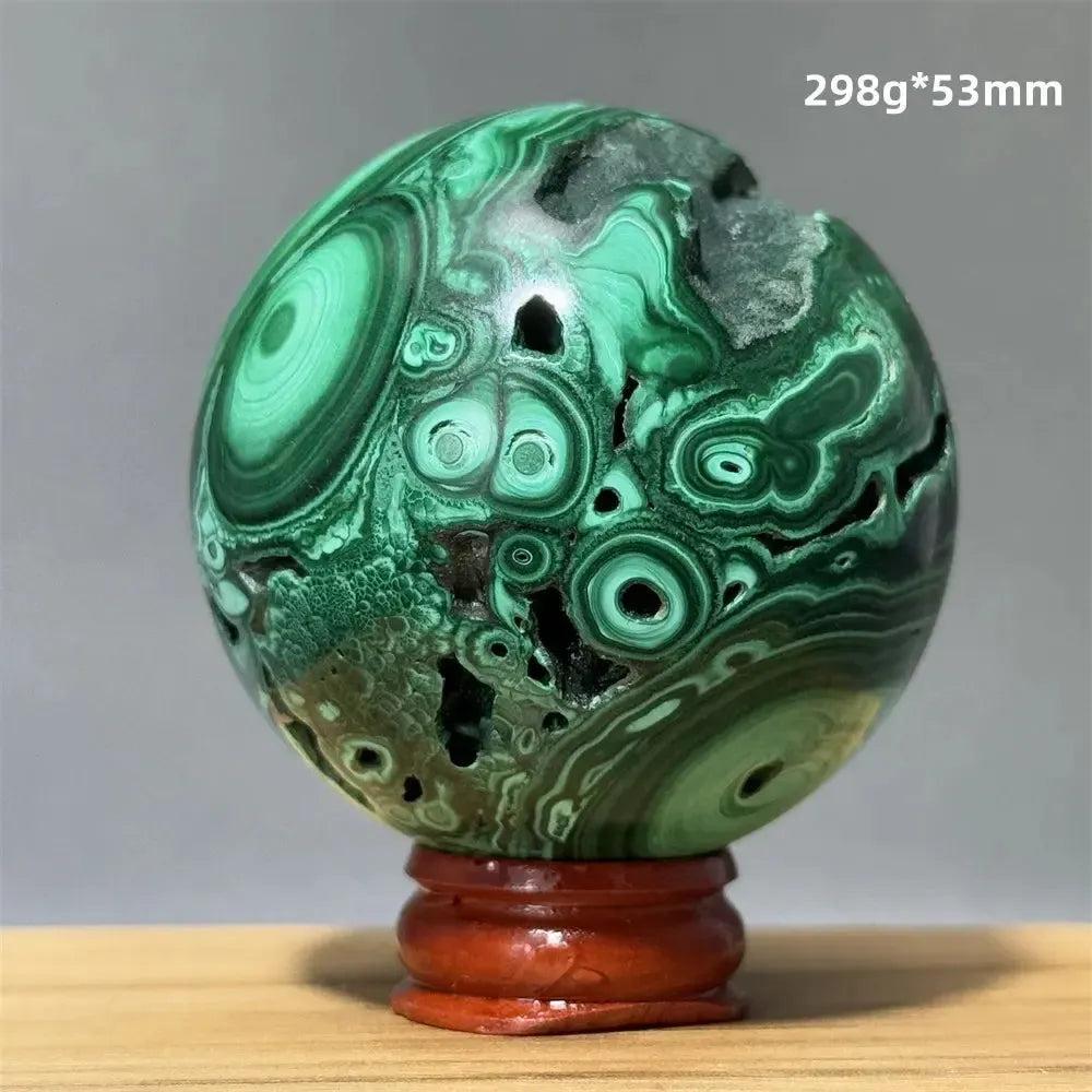 Malachite Sphere | Hand Polished Crystal Ball