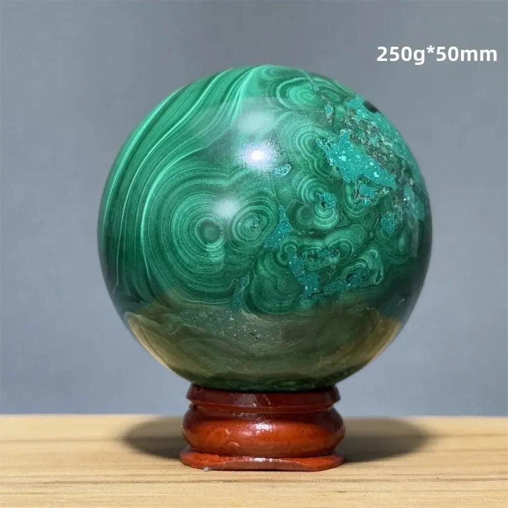 Malachite Sphere | Hand Polished Crystal Ball