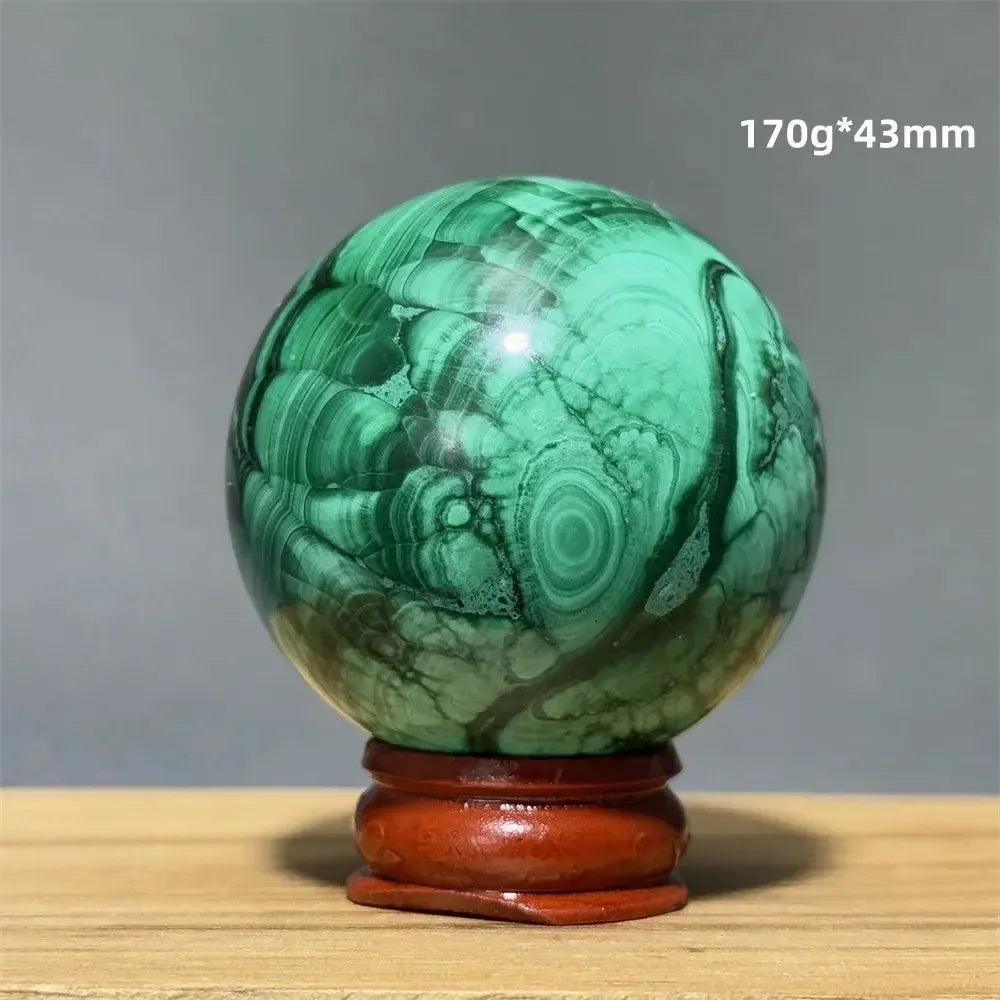 Malachite Sphere | Hand Polished Crystal Ball