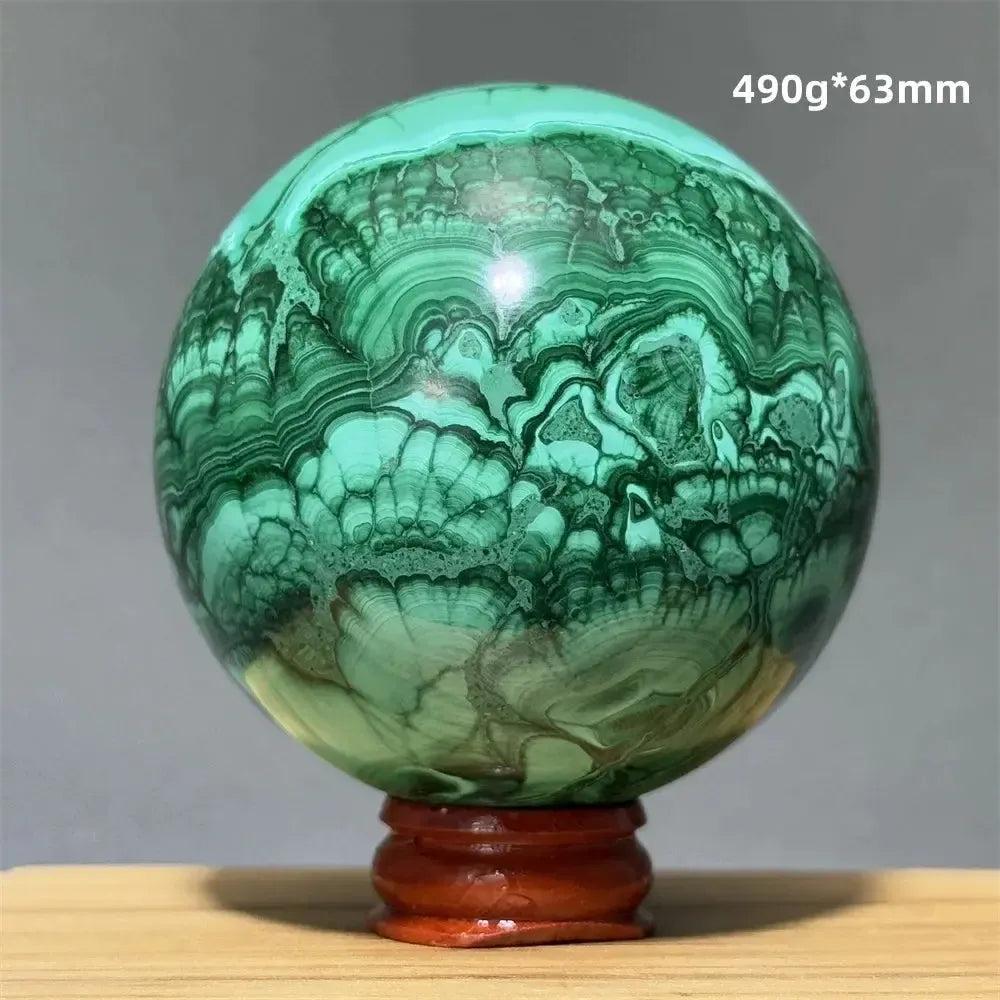 Malachite Sphere | Hand Polished Crystal Ball
