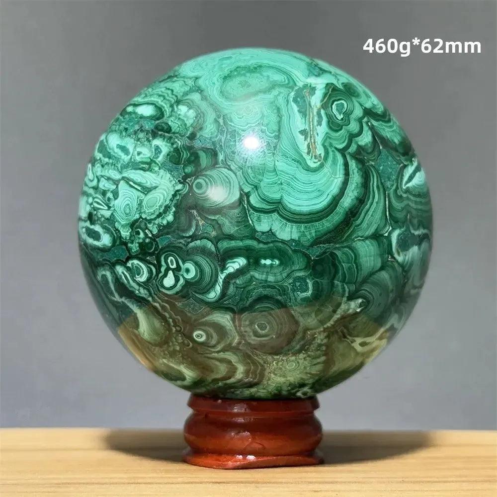 Malachite Sphere | Hand Polished Crystal Ball
