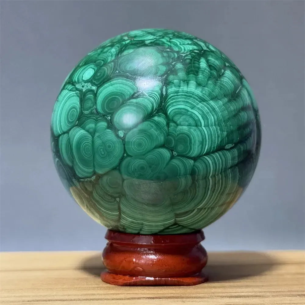 Malachite Sphere | Hand Polished Crystal Ball-Spheres-Ali-Malachite-1 243g 48mm-Crystal Destiny