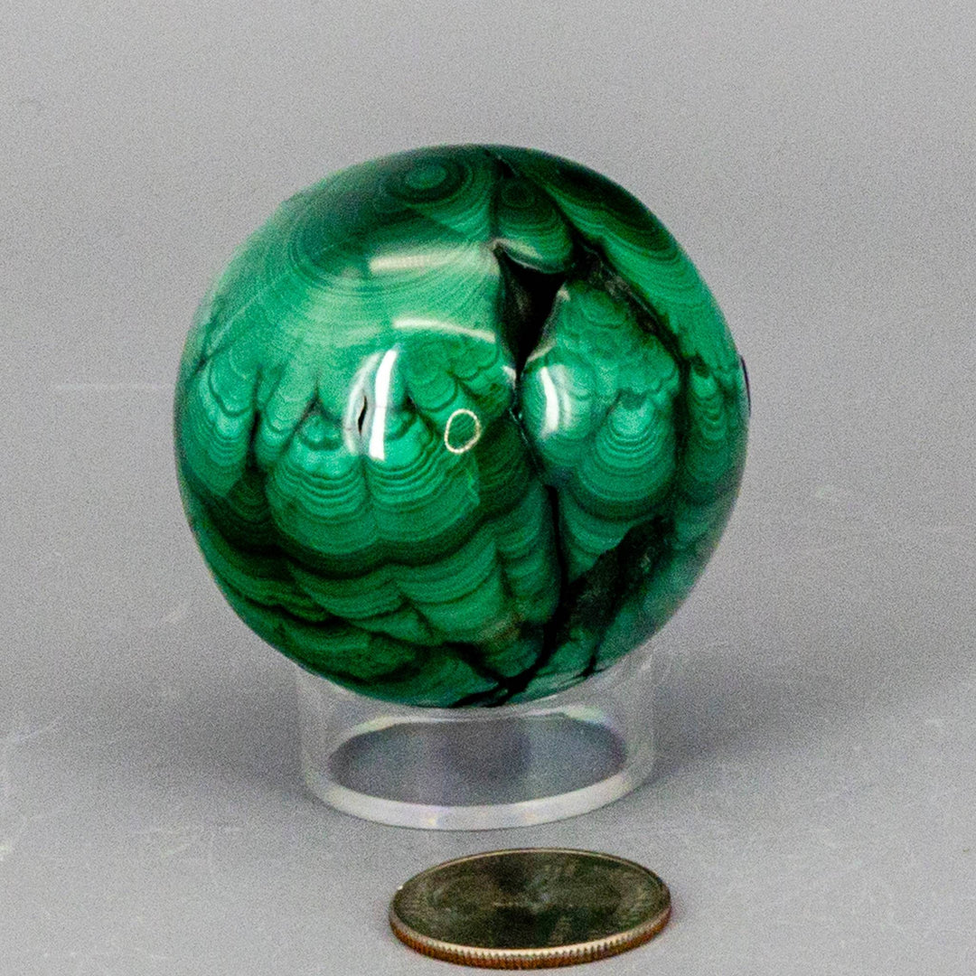 Malachite Sphere, Protective Healing Crystal-Spheres-Crystal Destiny-Malachite-170g - 54mm Diameter-Crystal Destiny