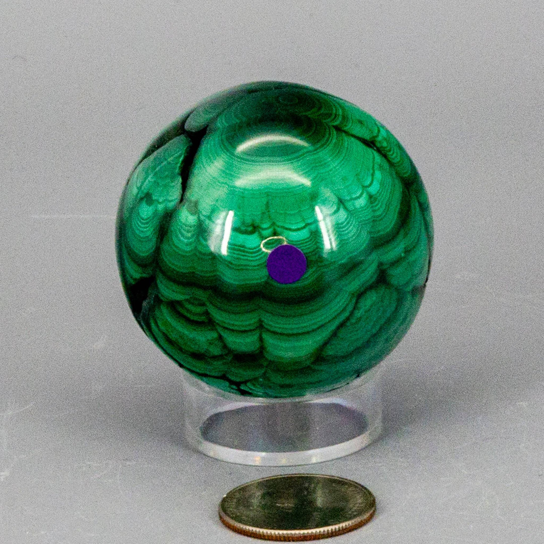 Malachite Sphere, Protective Healing Crystal-Spheres-Crystal Destiny-Malachite-170g - 54mm Diameter-Crystal Destiny
