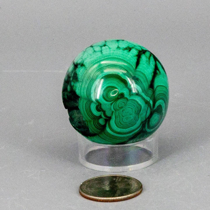 Malachite Sphere, Protective Healing Crystal