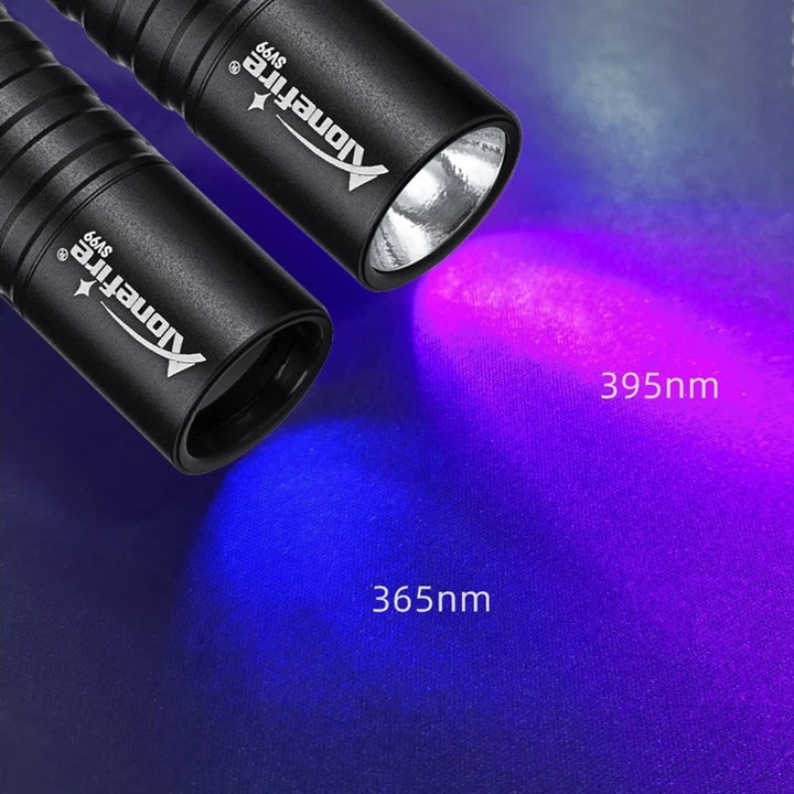 Mini 365nm UV Flashlight, USB Rechargeable