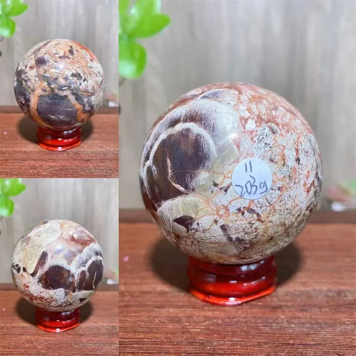 Money Agate Crystal Sphere-Spheres-Ali-203g 5.5cm-Crystal Destiny
