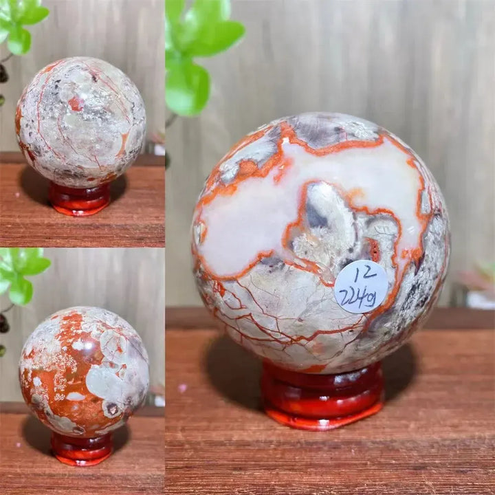 Money Agate Crystal Sphere-Spheres-Ali-224g 5.7cm-Crystal Destiny