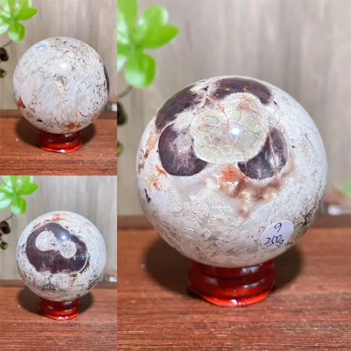 Money Agate Crystal Sphere-Spheres-Ali-250g 5.9cm-Crystal Destiny