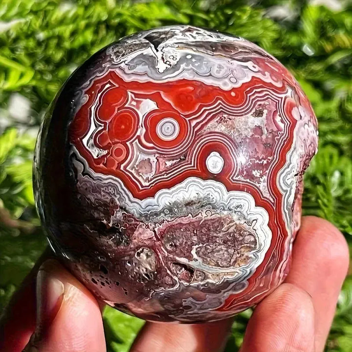 Money Agate Sphere-Spheres-Ali-Money Agate-70-80mm-Crystal Destiny