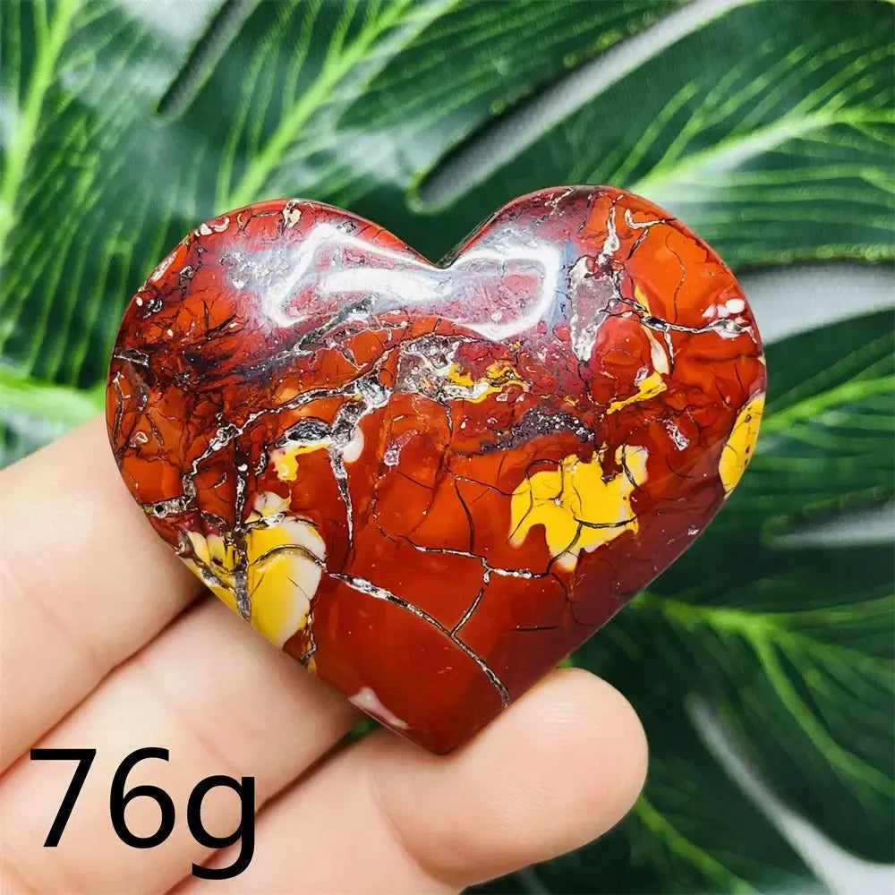 Mookaite Jasper Crystal Heart-Hearts-Ali-Mookaite Jasper-Weight 76g-Crystal Destiny