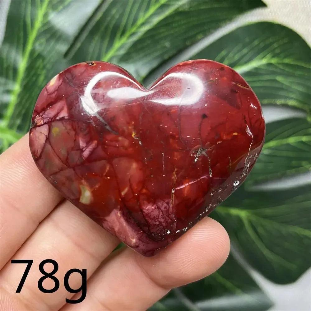Mookaite Jasper Crystal Heart