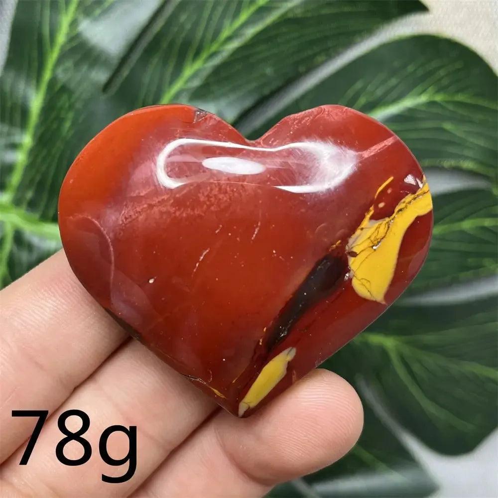 Mookaite Jasper Crystal Heart