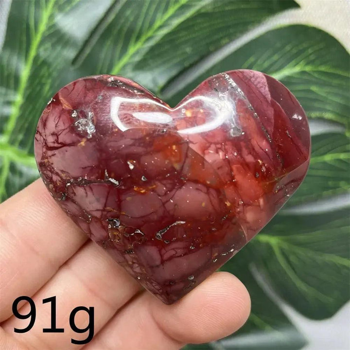 Mookaite Jasper Crystal Heart