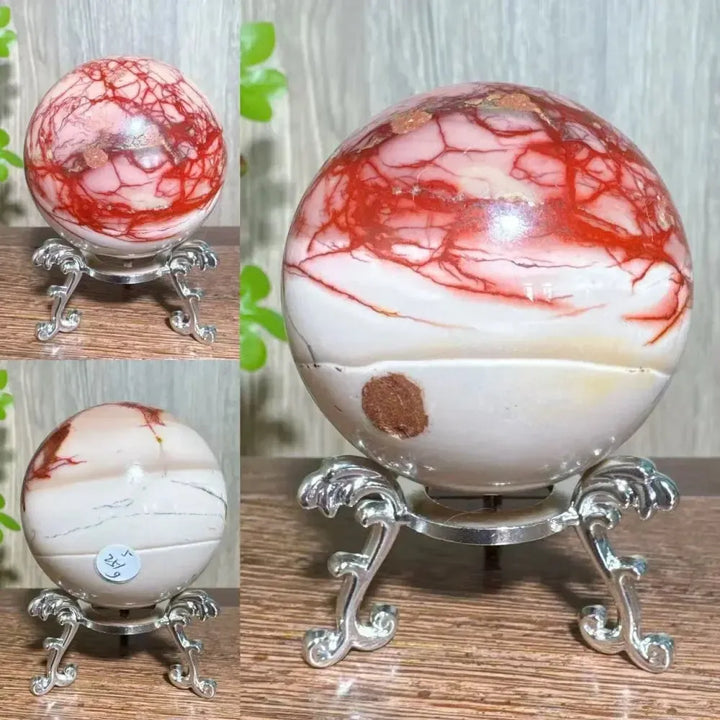 Mookaite Jasper Natural Sphere-Spheres-Ali-Mookaite-251g 5.7cm-Crystal Destiny