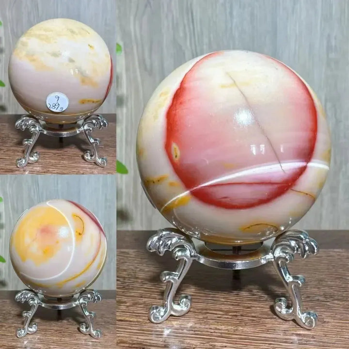 Mookaite Jasper Natural Sphere-Spheres-Ali-Mookaite-289g 6cm-Crystal Destiny