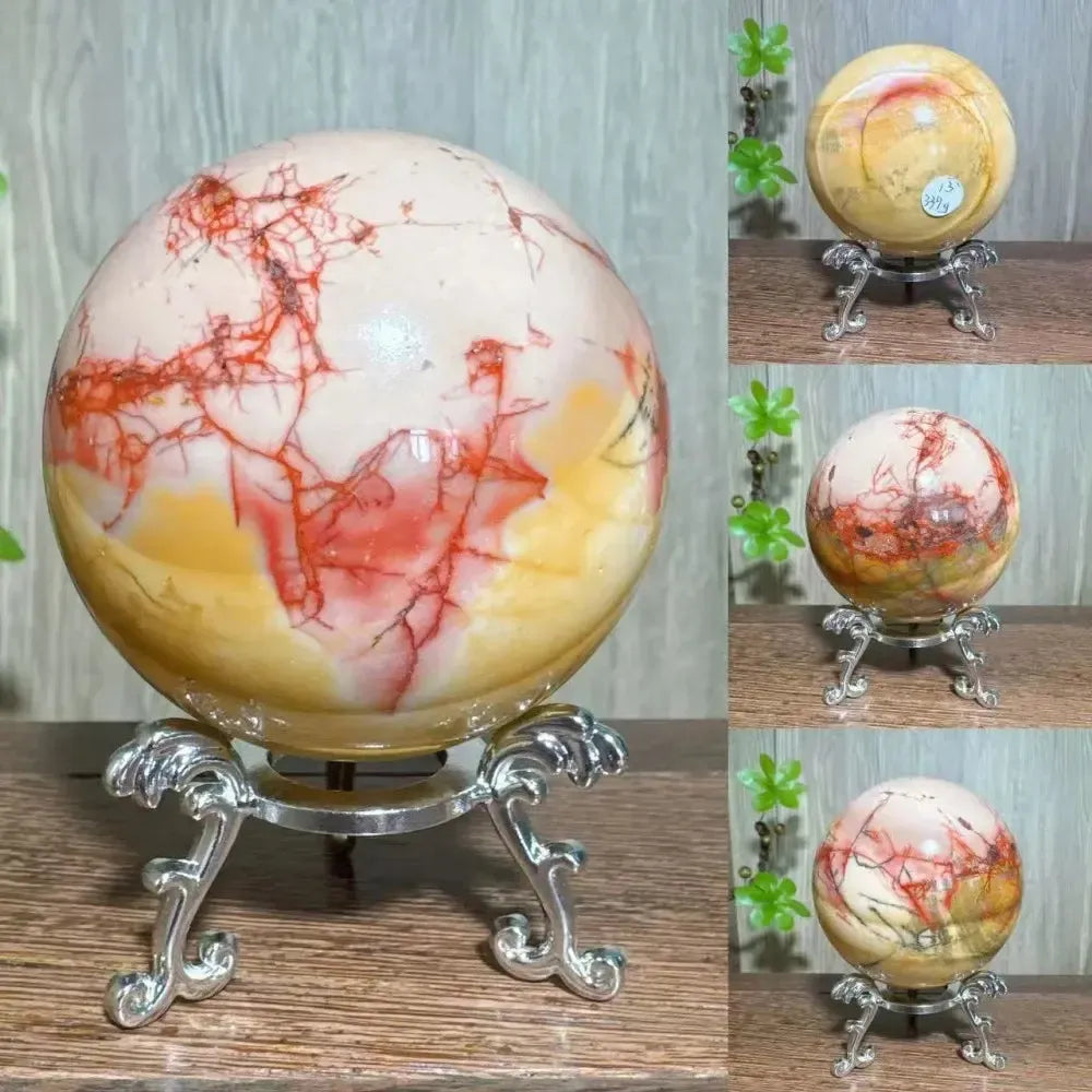 Mookaite Jasper Natural Sphere-Spheres-Ali-Mookaite-339g 6.3cm-Crystal Destiny